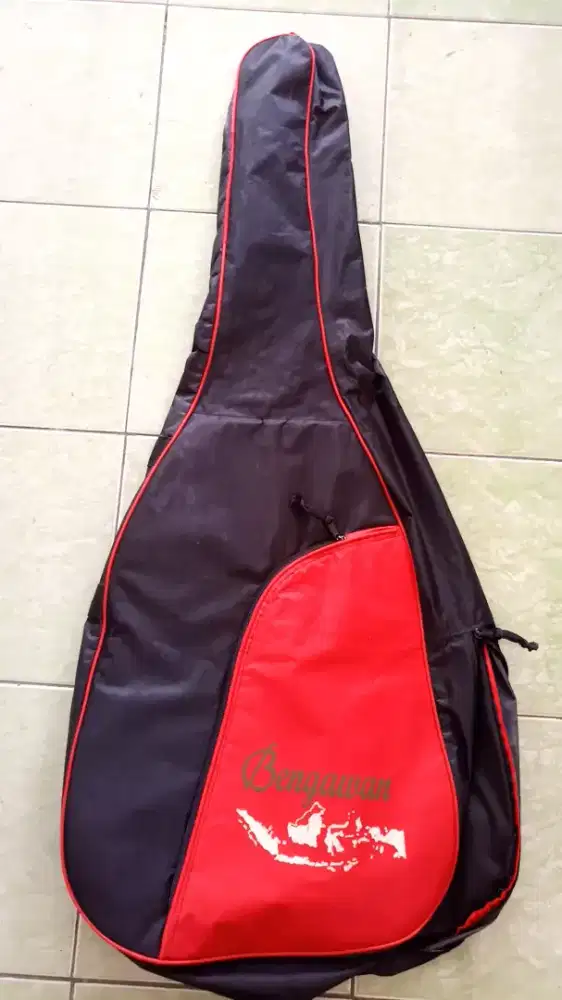 Tas gitar akustik bengawan ukuran standar/jumbo sarung gitar softcase