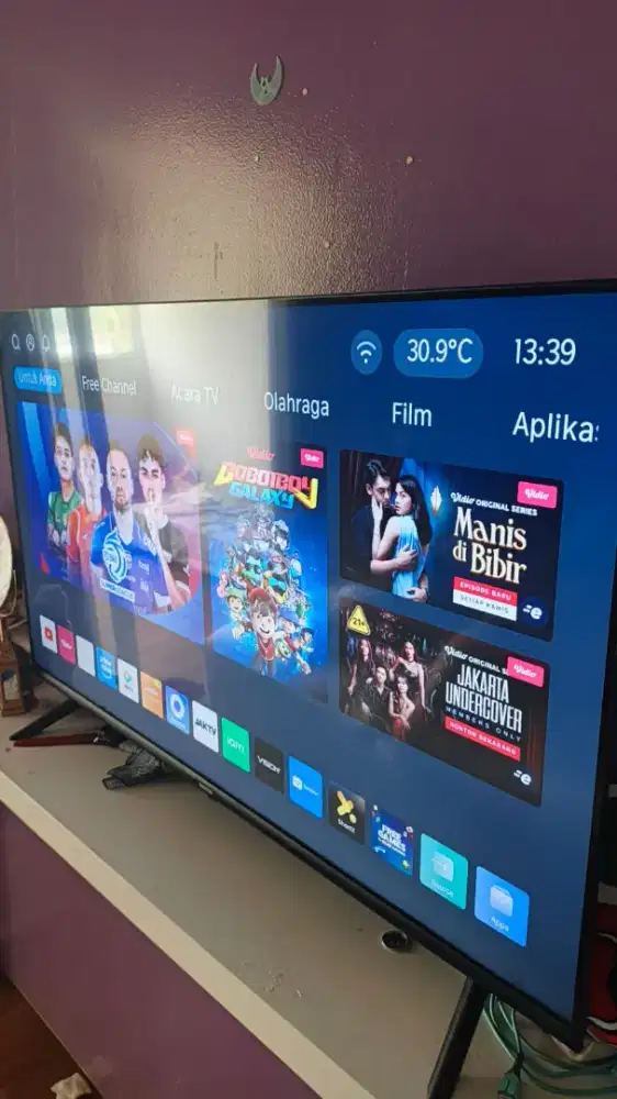 Tv coocaa 43 inchi second use