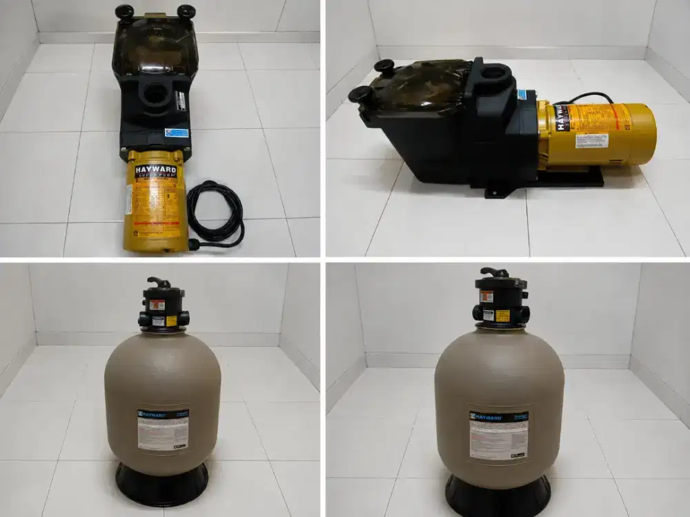 Jual 1 set Pompa Hayward 1 hp dan filter