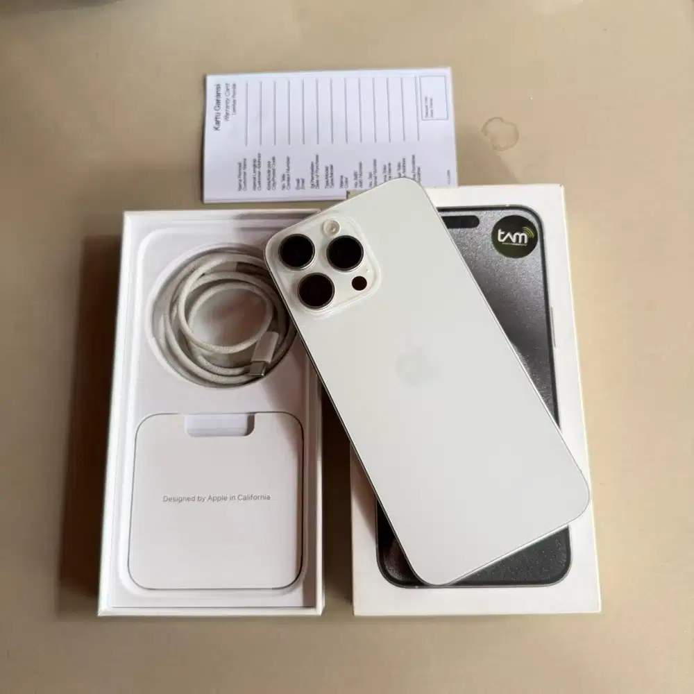 iPhone 15 PRO MAX 256GB White Titanium Garans iBox BH 89% Original