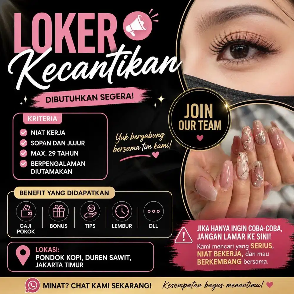 Loker salon kecantikan