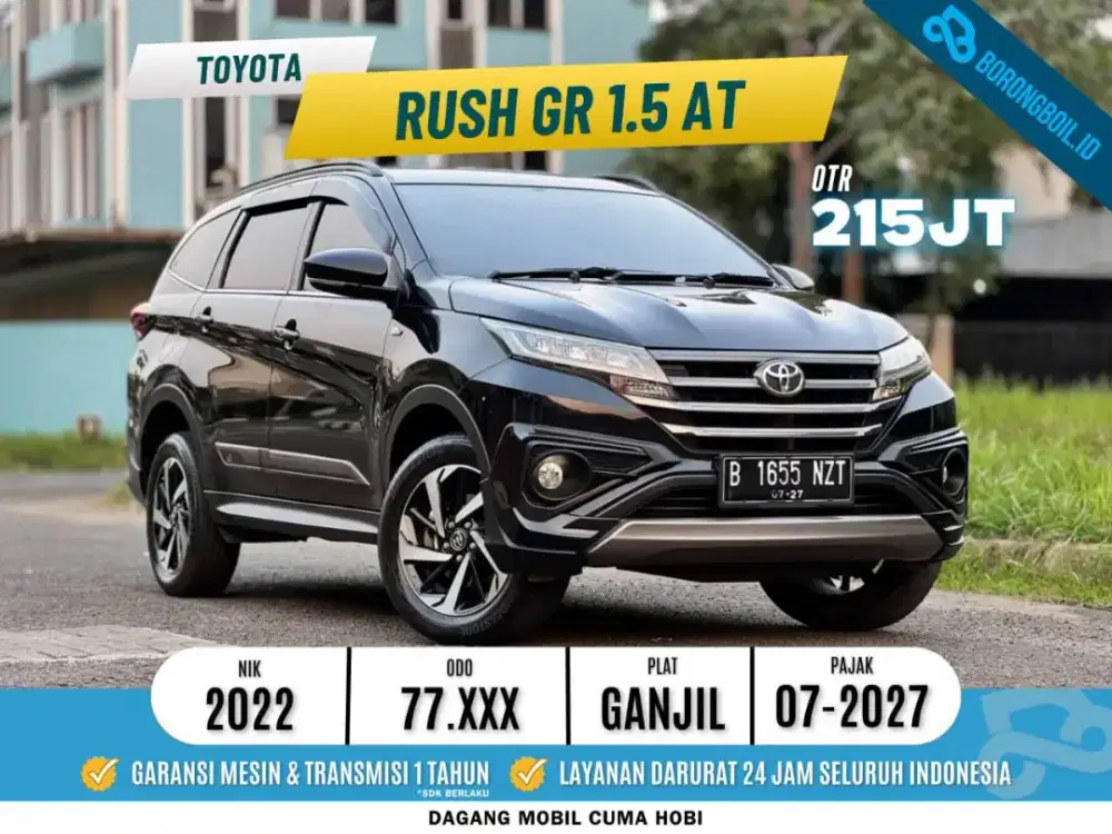 Rush GR 1.5 AT 2022 B1655NZT hitam