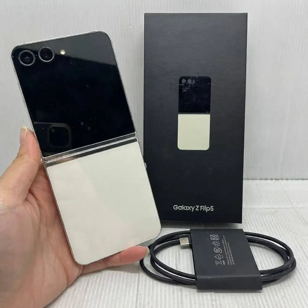 HARGA MURAH!  SAMSUNG GALAXY Z FLIP 5 5G 8/256 CREAM RESMI SEIN LENGKA