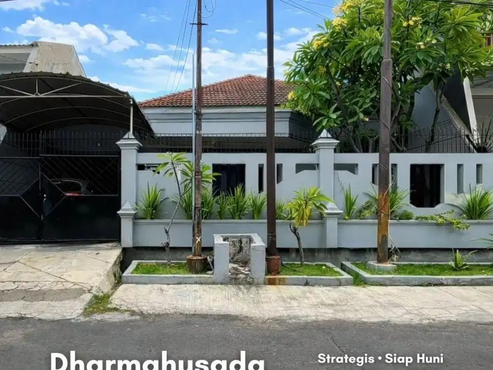 Rumah Dharmahusada Indah Strategis • Siap Huni • Carport
