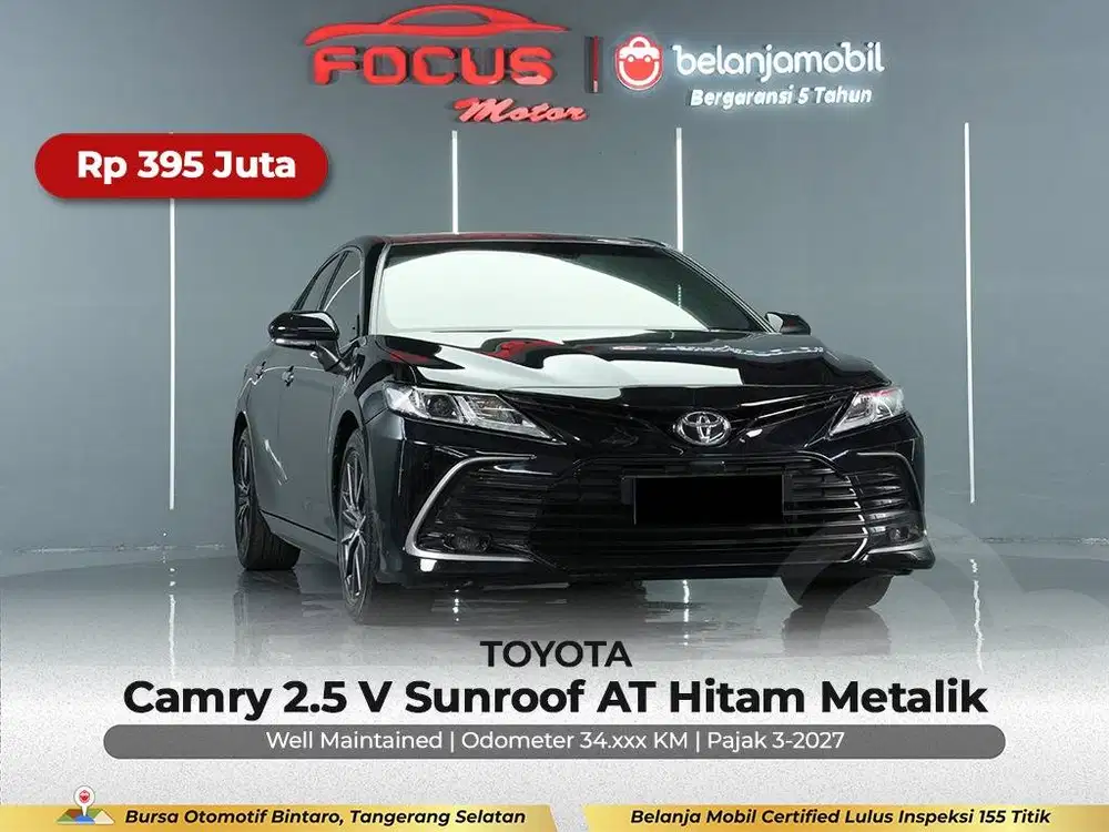 [ GARANSI 5TH ] Toyota Camry 2.5 V Sunroof AT 2023/2024