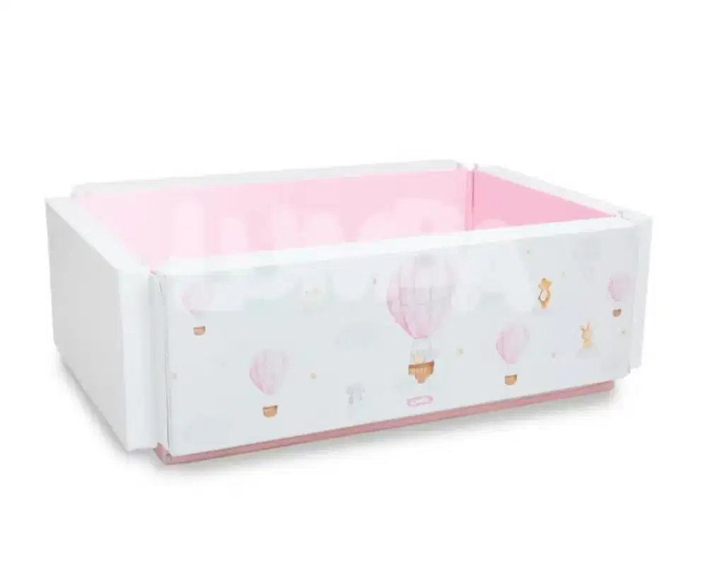 Lumba BumperBed Playmat Box bayi Antibacterial Baloon Pink Tebal 8 cm