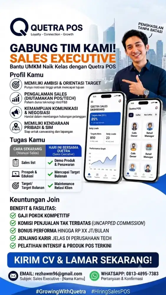 Sales aplikasi kasir
