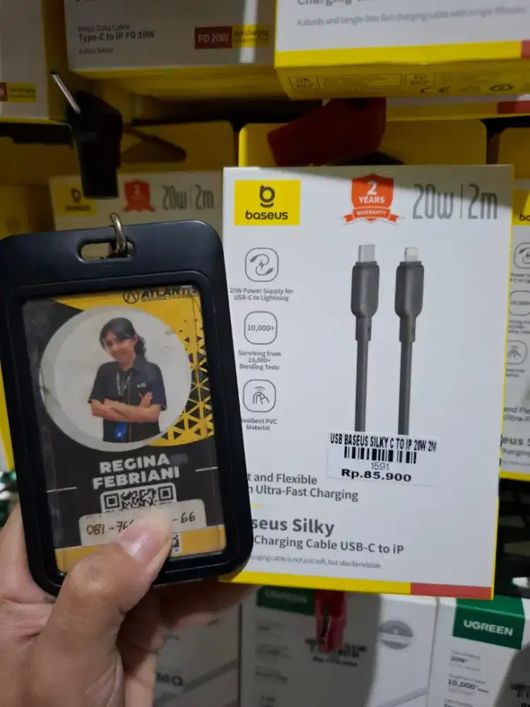 USB BASEUS SILKY C TO IP 20W 2M | ATLANTIS DAHSYAT