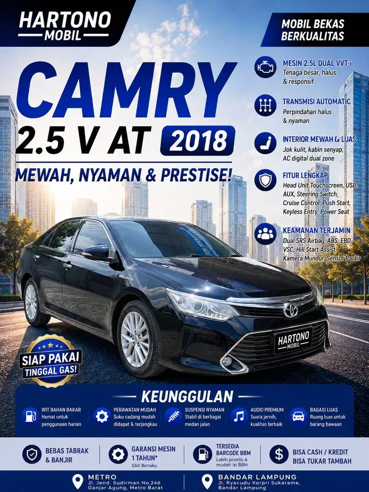 CAMRY 2.5 V AT 2018