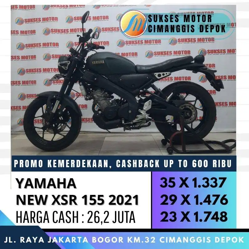 YAMAHA XSR 155 2021 CASH KREDIT DP 500 PROMO CASHBACK 300