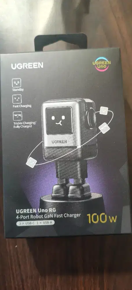 Charger UGREEN 45515B UNO 100W GaN Nexode RG Fast charge Power Adaptor