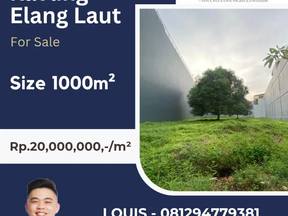 JUAL KAVLING ELANG LAUT TERMURAH 1000m²