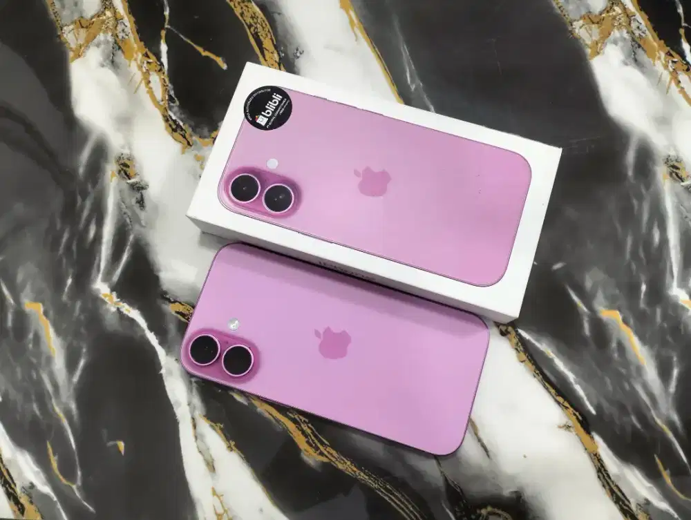 iPhone 16 Pink 128 GB Garansi iBox BH 92