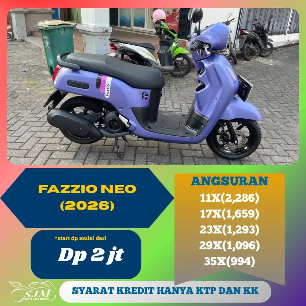 YAMAHA FAZZIO NEO 2026 CASH & KREDIT