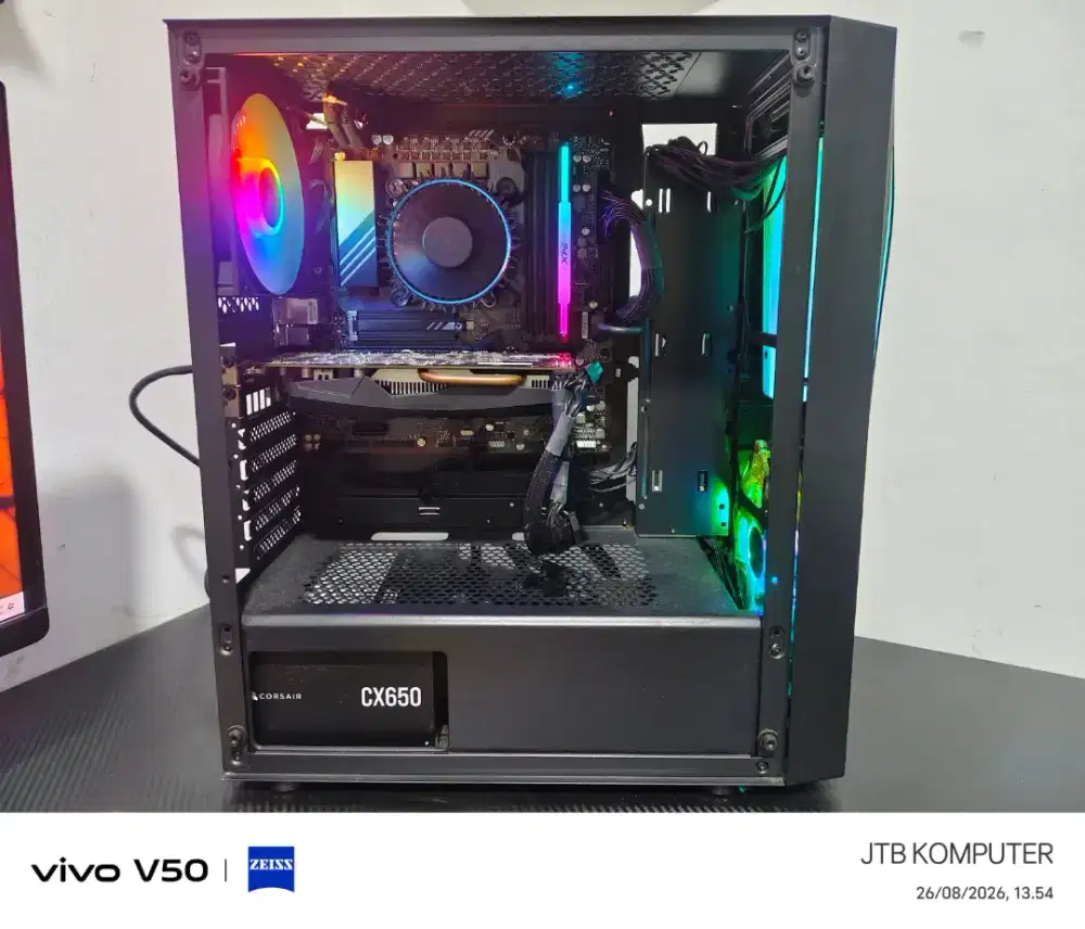 CPU PC INTEL i5 12400 | RAM 16GB DDR5|SSD 512GB + 1TB|VGAGTX1050 Ti4GB