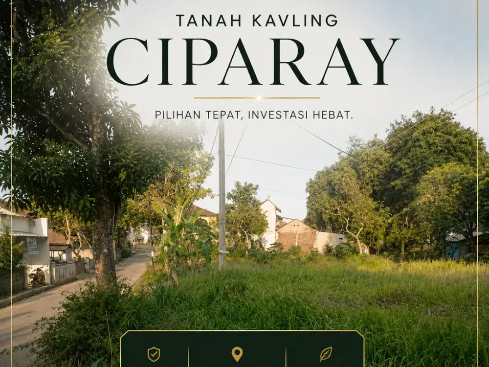 Tanah Kavling Ciparay Siap Bangun Hanya 1Jt-An/M2 Siap Bangun & SHM