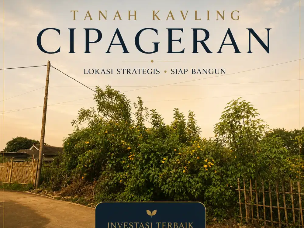 Tanah Kavling Cipageran Nikmati View Nya | SHM
