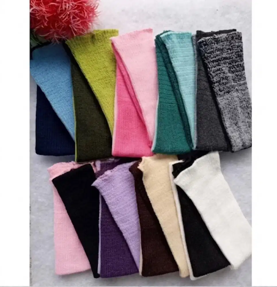Handsock rajut 2 warna