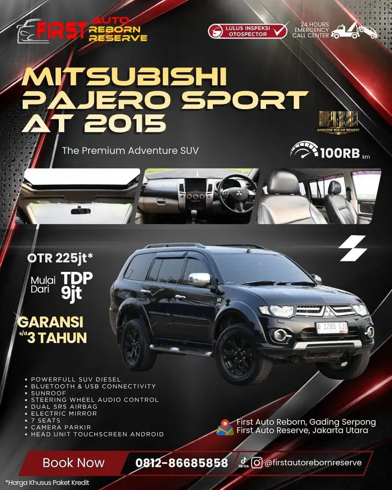 (Tdp9jt) Mitsubishi Pajero Sport Dakar at 2015