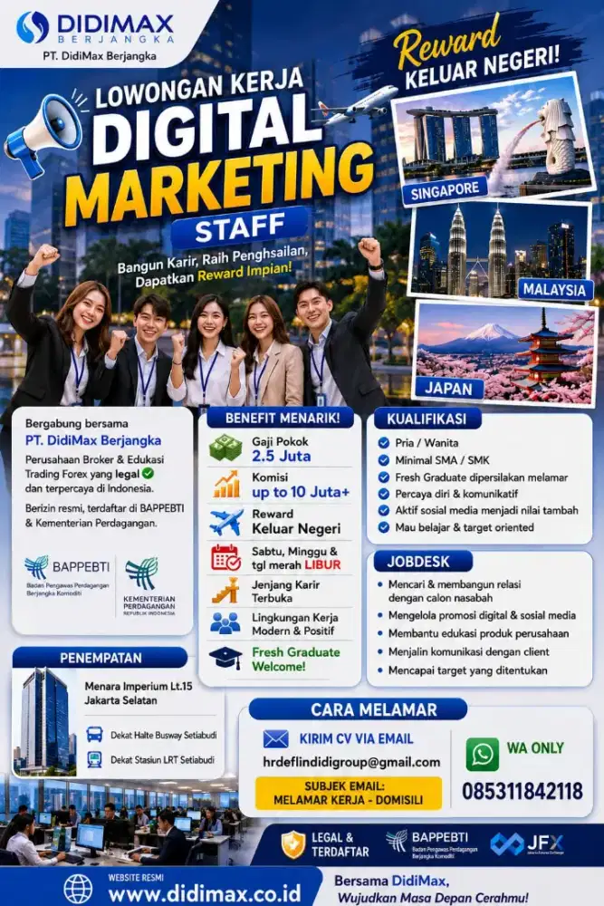 Kami lagi buka Lowongan kerja