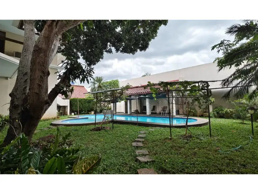 Exclusive Listing, Dijual Rumah Mewah Tanah Luas Ada Swimming Pool&Gazebo di Bintaro Jaya Tangsel GB-17819