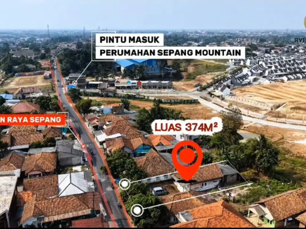 JUAL TANAH + BANGUNAN PINGGIR JALAN RAYA SEPANG CIRACAS DEKAT PERUMAHAN