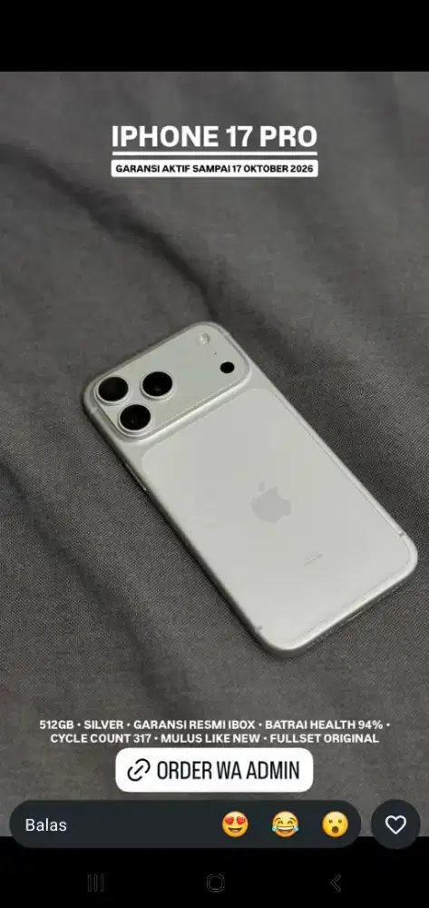 Bisa kredit hp bekas,ada limit shopee dll cairin,iphone 17 pro 512gb