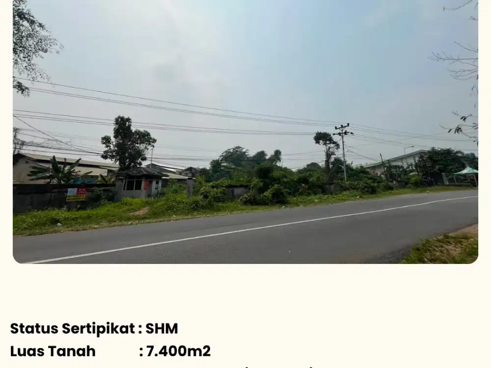 DIJUAL TANAH LUAS DILOKASI STRATEGIS