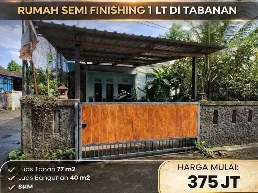 Rumah Murah di Perum Tabanan Nego Sampai Deal