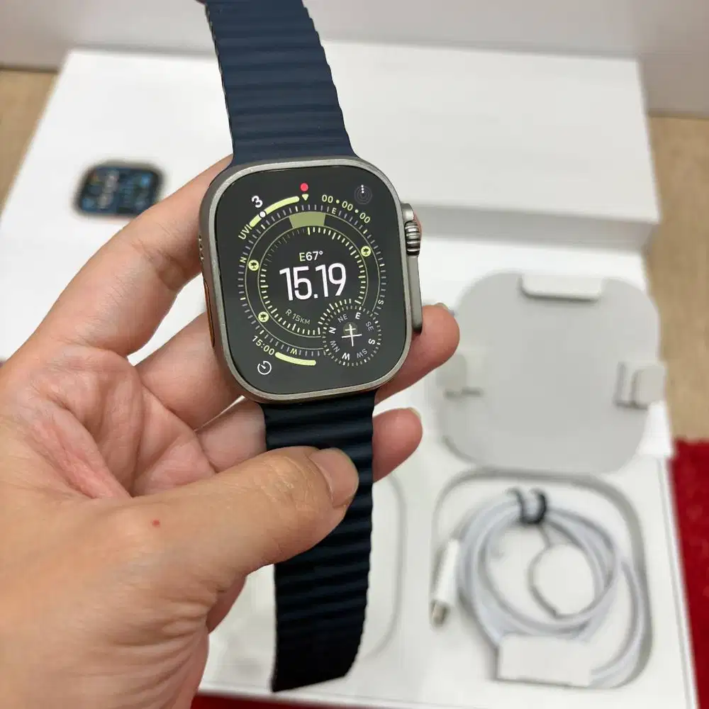 Apple Watch Ultra 2 49mm Titanium Blue Ocean Fullset second