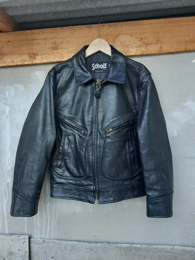 SCHOTT 637 JAKET KULIT VINTAGE LEATHER JACKET