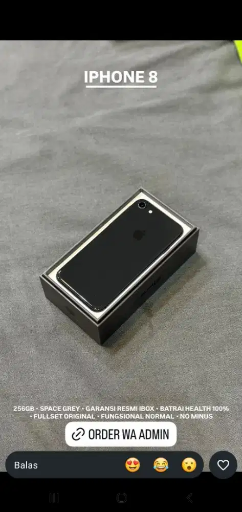 Bs kredit hp bekas,ad limit di shopee,kredivo,dll gas, iphone 8 256gb