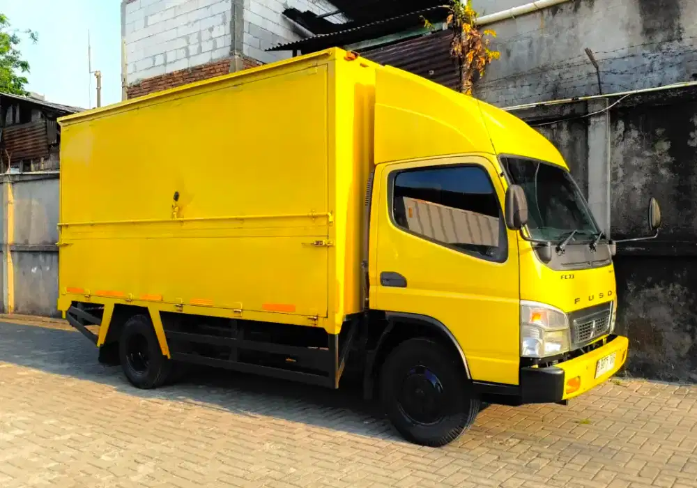 Murah+banBARU Mitsubishi coltdiesel canter FE74HDN box wingbox 2023