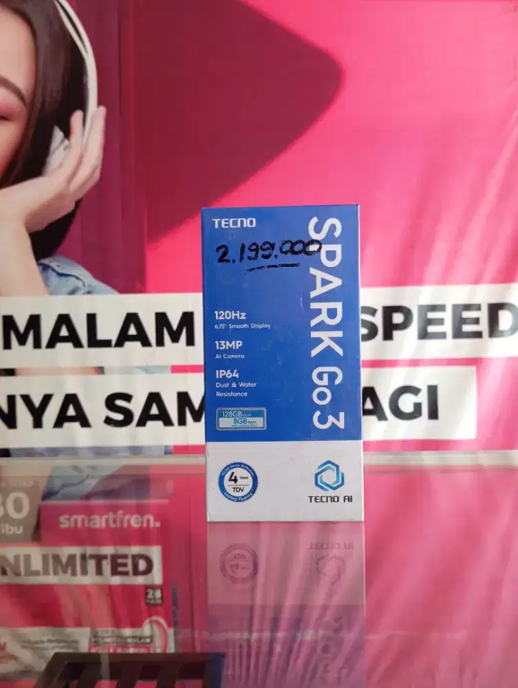 TECNO SPARK GO3 128GB PROMO CUCI GUDANG