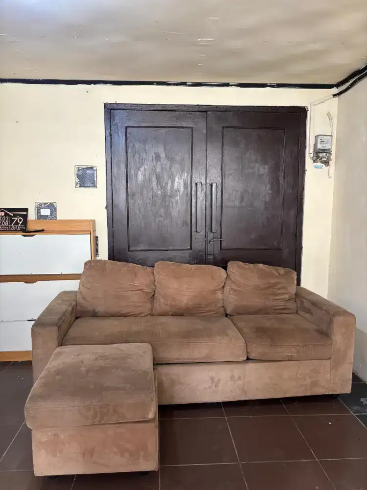 Sofa L INFORMA Coklat