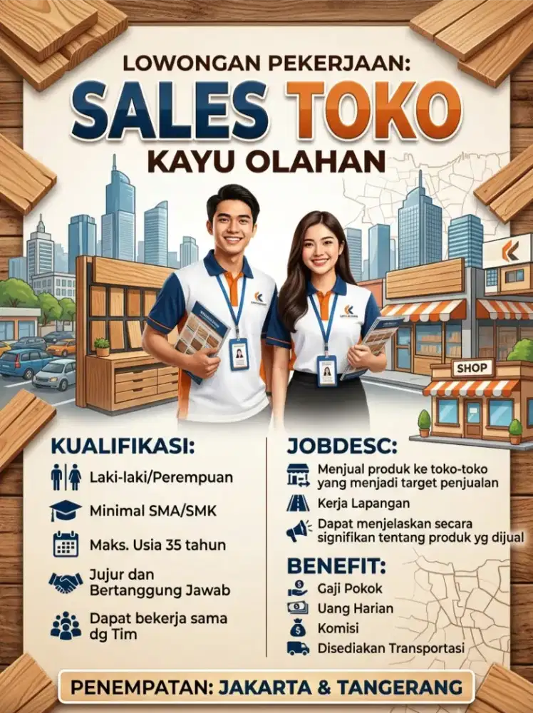 DI BUTUHKAN SALES TOKO