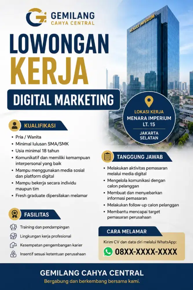 LOWONGAN KERJA DIGITAL MARKETING