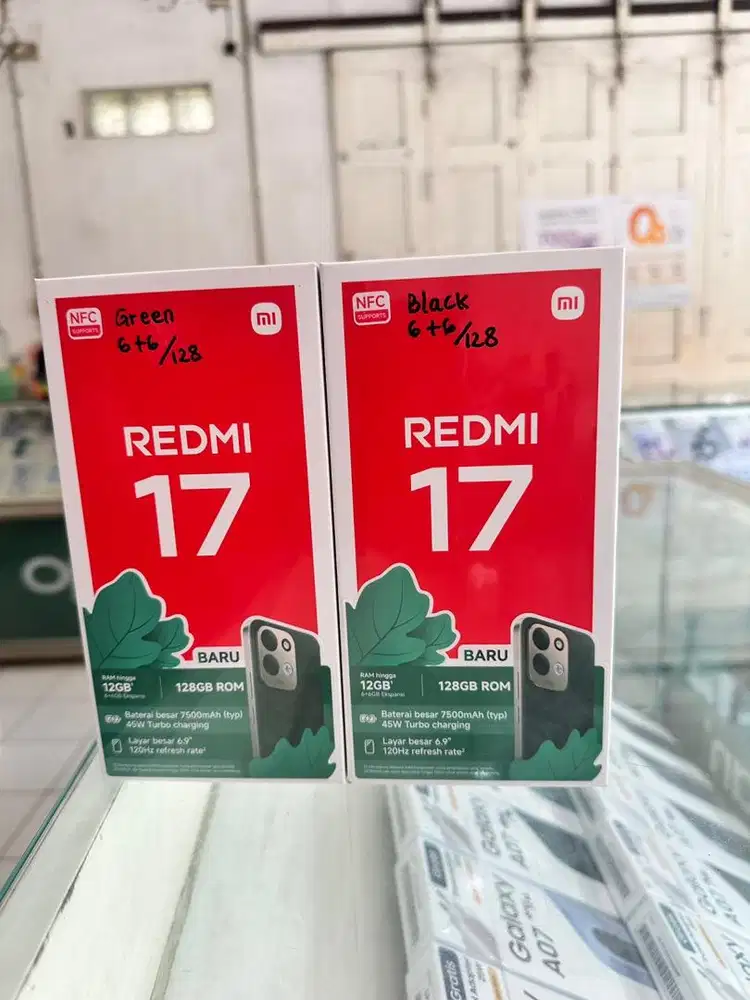 Xiaomi redmi 17 6/128gb new, bisa cicilan cukup ktp aja
