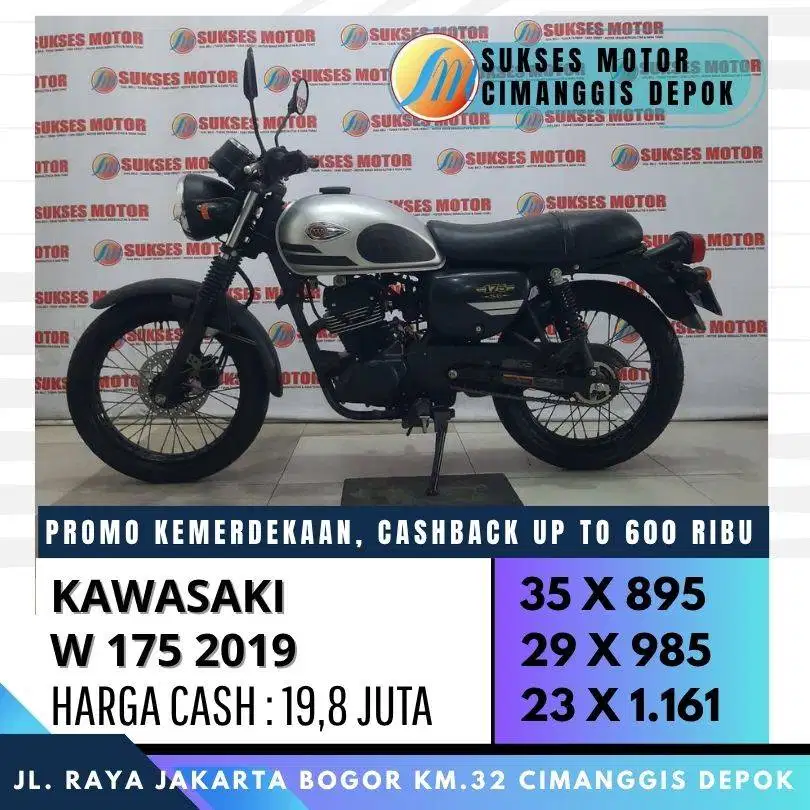 KAWASAKI W175 2019 UNIT MULUS PROMO FREE SPIN BANYAK HADIAH