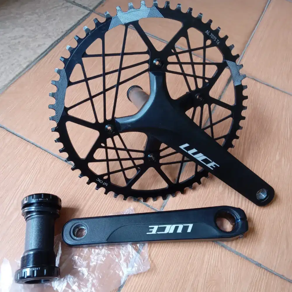 Copotan Like New Crankset LUCE HT2 Single Chainring 56T Komplit BB