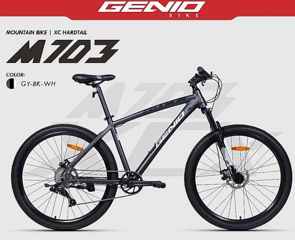 MTB 27.5inch Genio M703 by United alloy inner cable 10speed Fork Lock