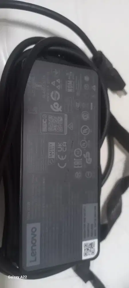 Carger laptop lenovo Type C