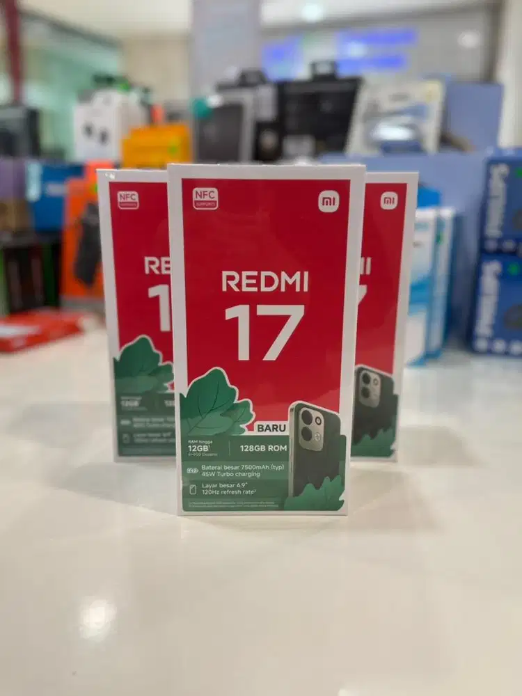 Redmi 17 new garansi up to 36 bulan