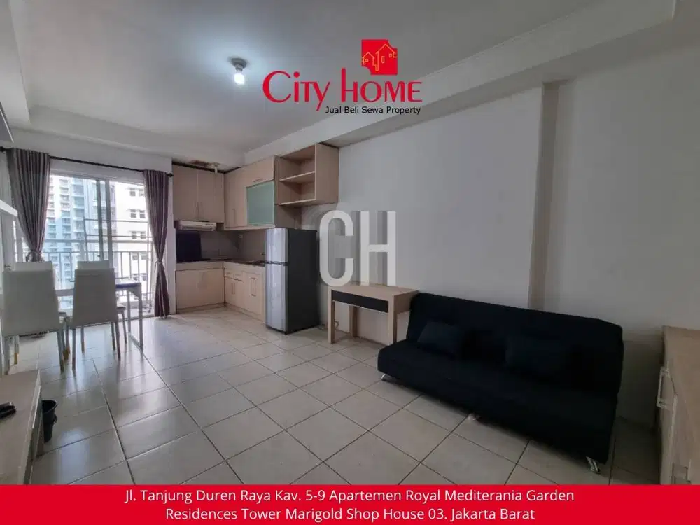 Sewa Apartemen 3 BR Furnished di Mediterania Garden Residences 2