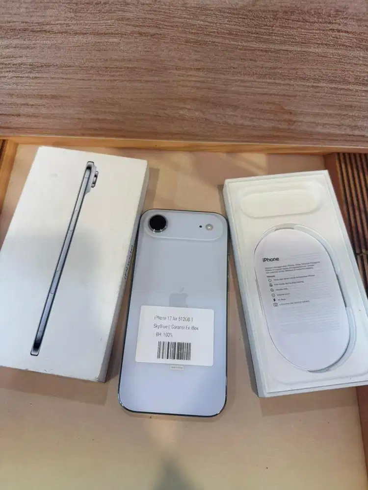 iPhone 17 Air 512GB Sky Blue Garansi iBox 10/April/2027 Bh 100%