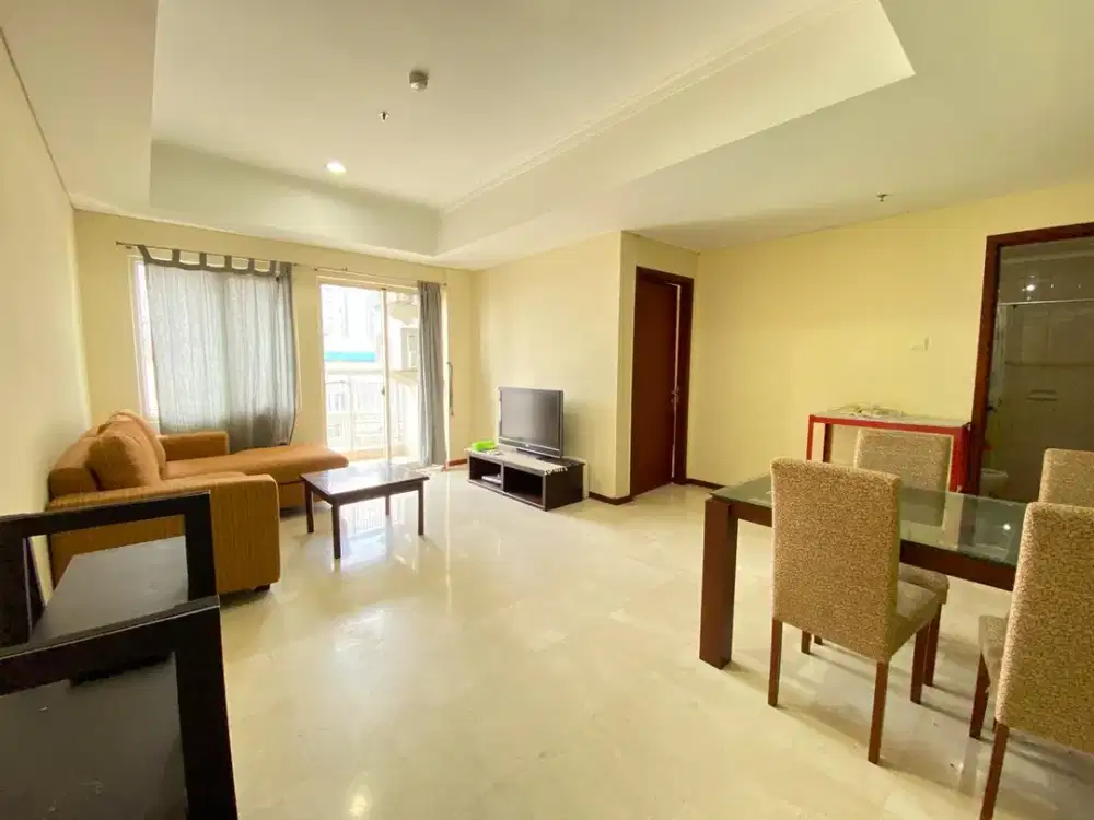 Disewakan unit apartemen royal mediterania garden, tower lavender, 2+BR, view CP