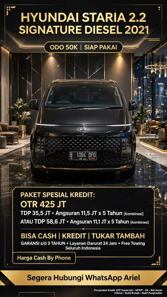 Hyundai staria tahun 2021