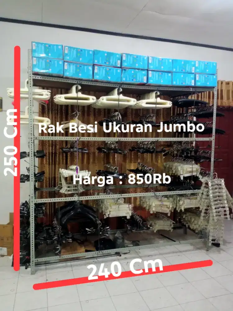Rak besi serbaguna ukuran jumbo