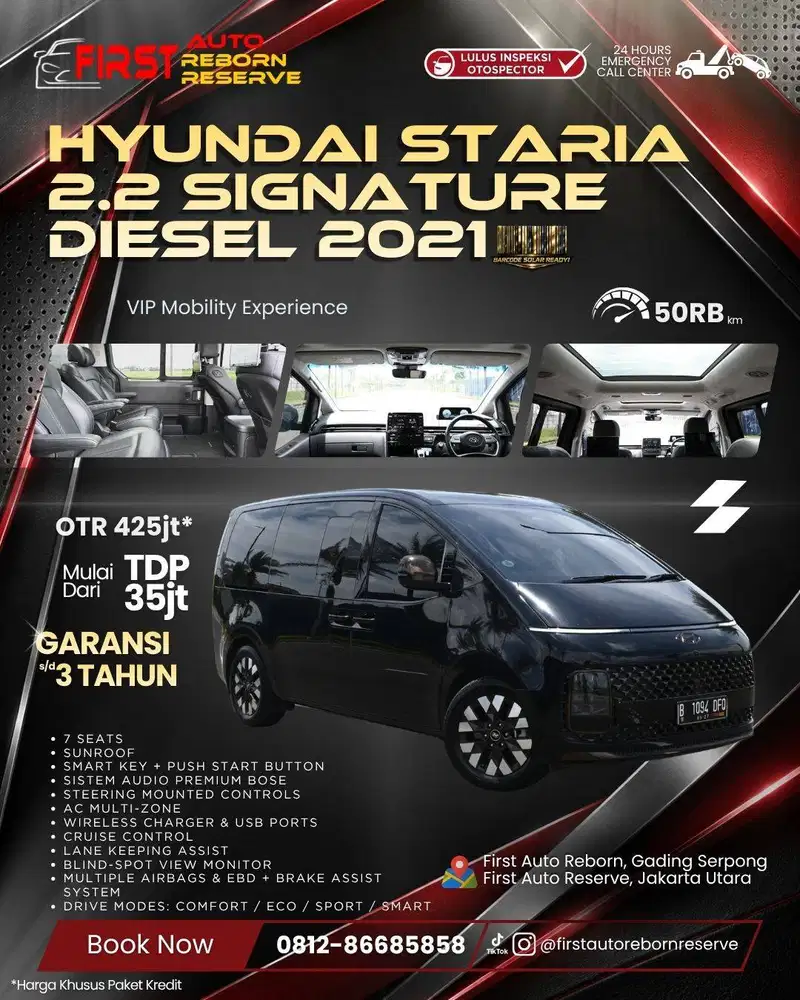 (TDP35jt) Hyundai Staria 2.2 Signature Diesel 2021