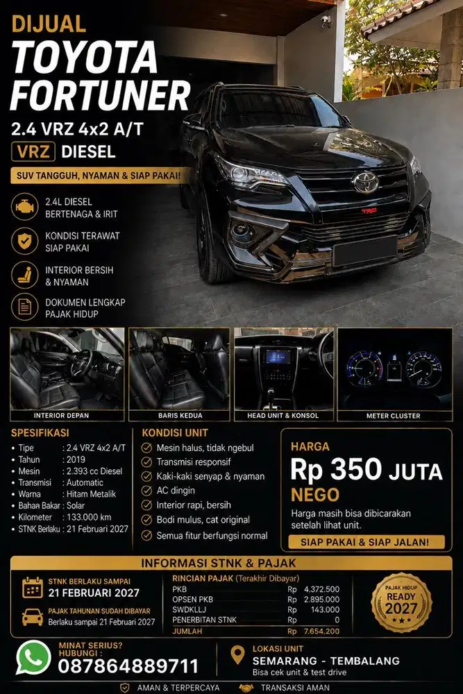 Toyota Fortuner 2019 Diesel
